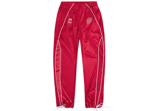 SPLIT RED LIBERIA TRACK PANTS